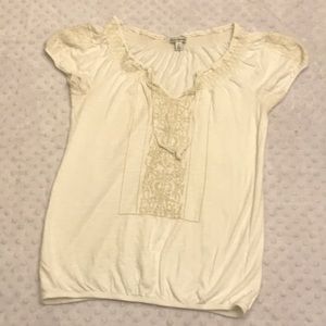 Cream American Eagle Top